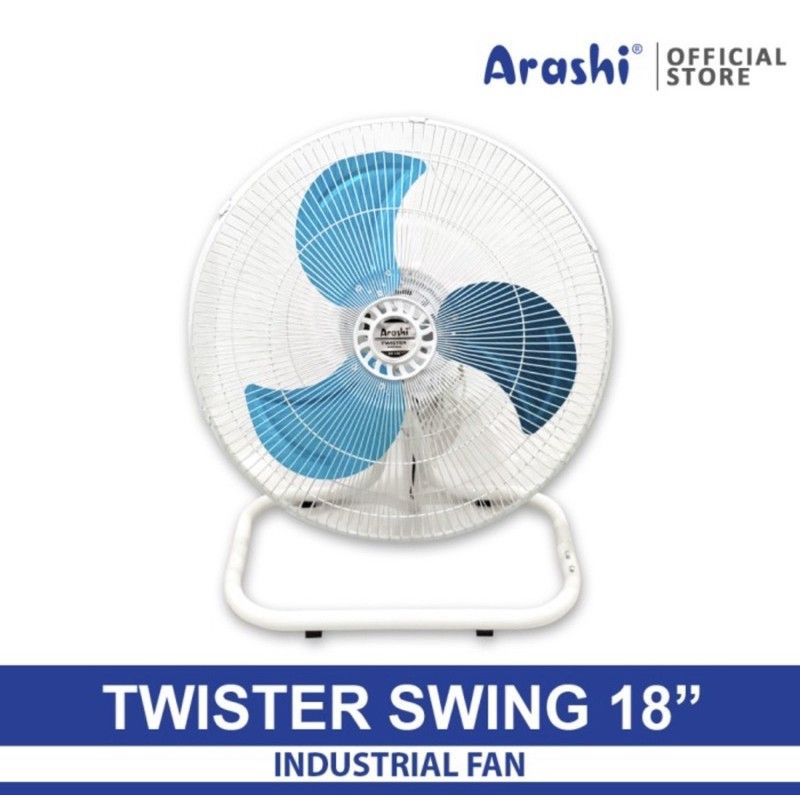 Kipas Angin Arashi Twister Swing 18" AR138 / Kipas Angin Besi Arashi 18 Inc Medan Bisa Gojek Grab