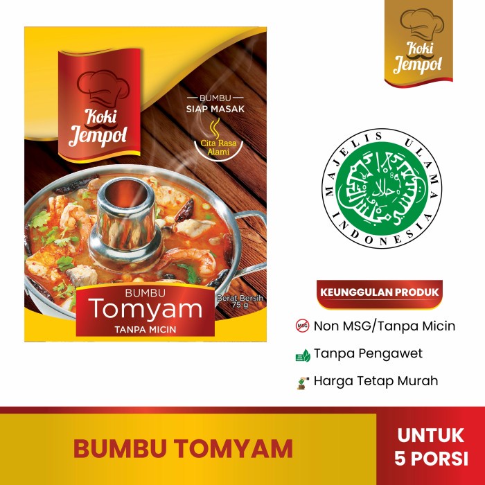 

------] Bumbu Tomyum NON MSG