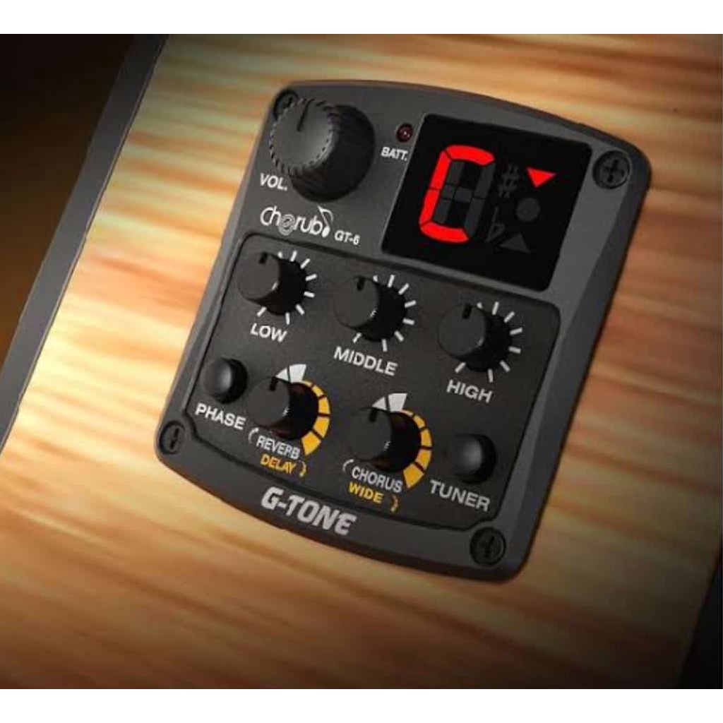 Preamp Equalizer Cherub G-Tone GT6 Pickup Gitar Akustik PreampAcoustic