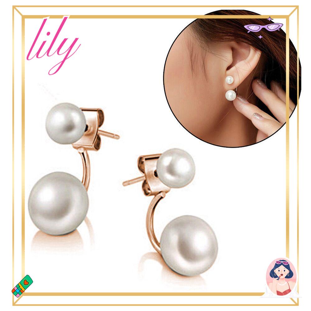 Lily Anting Fashion Romantis Wanita Berlian Imitasi Kristal Eardrop