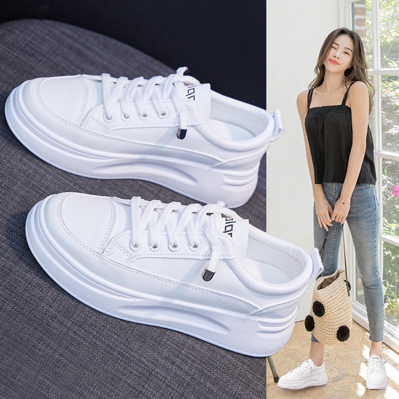 Free BOX Sepatu Sneaker Putih Wanita Import Premium Quality Sepatu Olahraga Sepatu Wanita Sneakers Wanita Model Korea Import Premium Quality NS70521