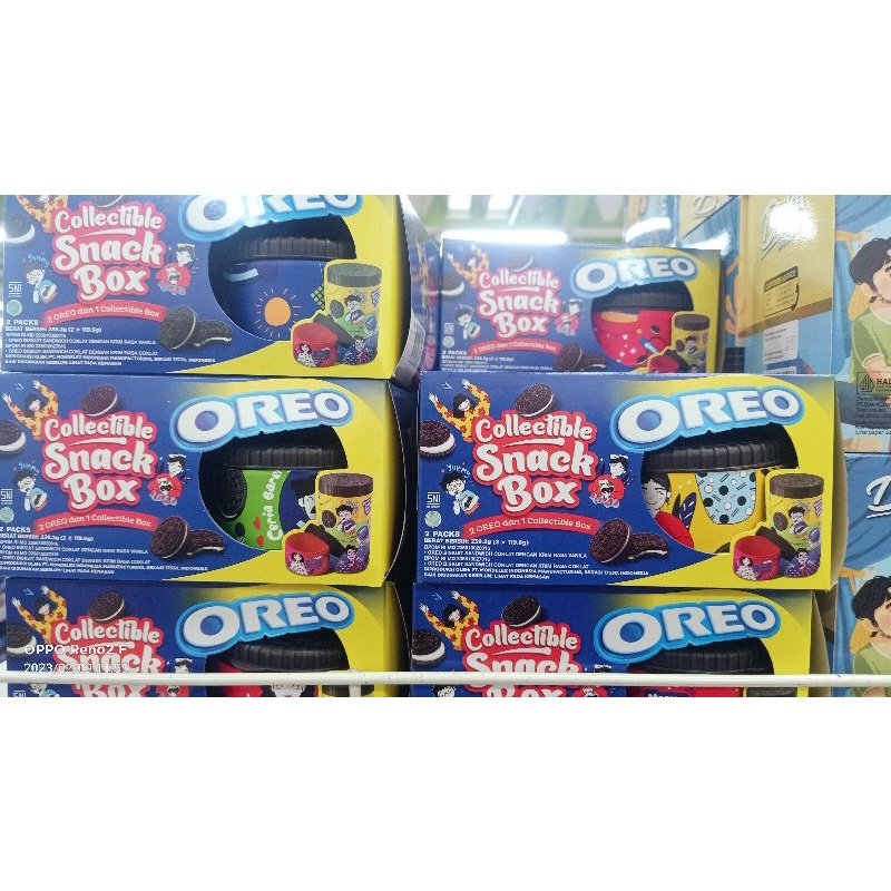 OREO BENTO Vanila &amp; Coklat Bento (2x119,5gr) + Collectible Snack Box