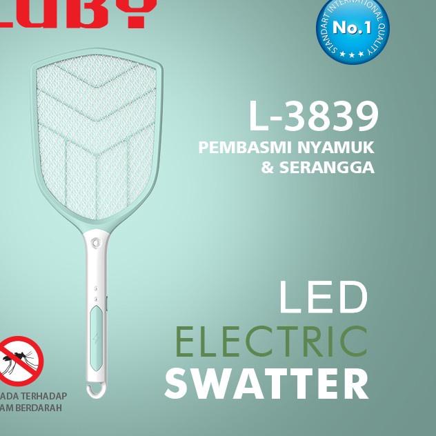 ➼ Luby Raket Nyamuk Charger + Senter LED - L3839 ✷
