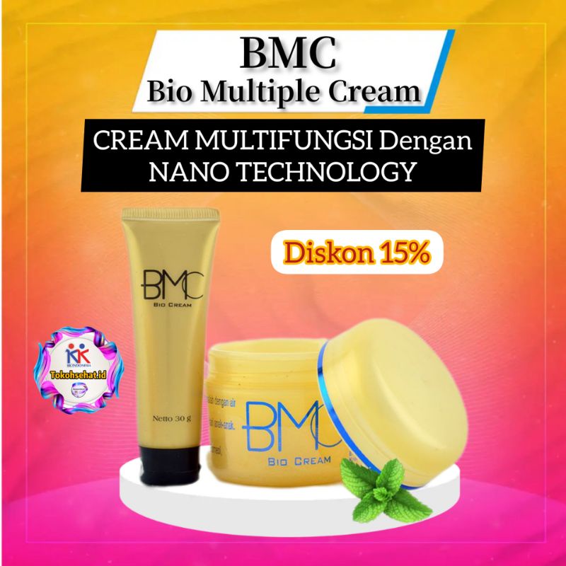 BMC Bio Multiple Cream P3K Salep Luka Bakar Pusing Nyeri Sendi Pegel Linu Perut Kembung Salep Luka Bakar Cream luka bakar Ampuh Minyak Panas Air Panas Original KK Indonesia