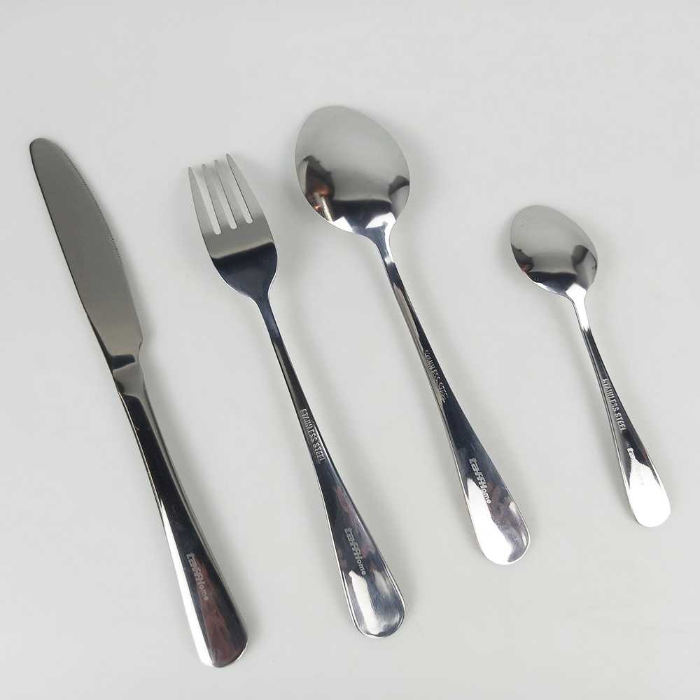 Sendok Garpu Pisau Set Stainless Steel 24 PCS Korea Alat Makan Peralatan Makan Perlengkapan Makan Cutlery TaffHOME