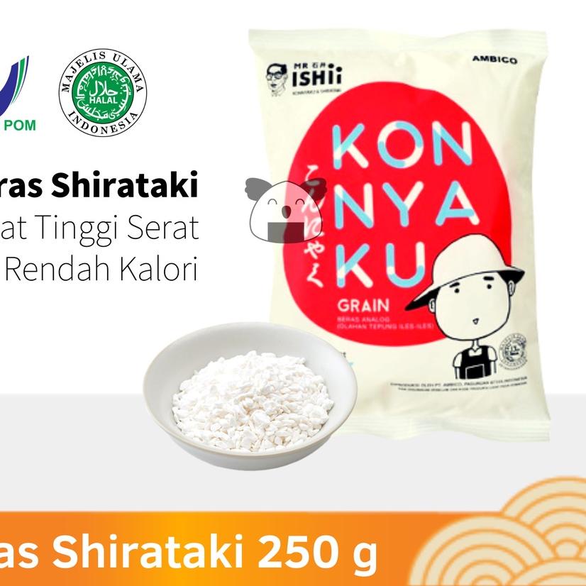 

➹ BERAS SHIRATAKI Low Carbo 250 g │ Diet Keto Rice Export Quality ►