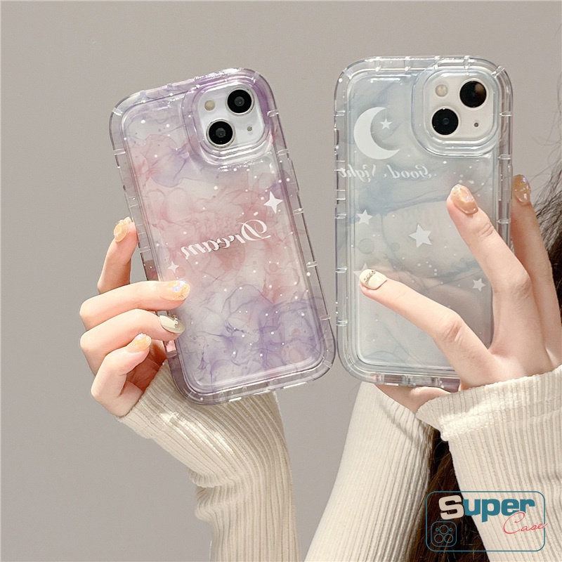 Fantasy Starry Sky Case Untuk Samsung A04 A14 A13 A34 A54 A30 A23 A20 A04s A31 A51 A22 A10S A02s A03s A03 M23 A30s A04E A50 A21S A20 A11 A50s A52 A32 A52s Stars Moon Airbag Soft Case