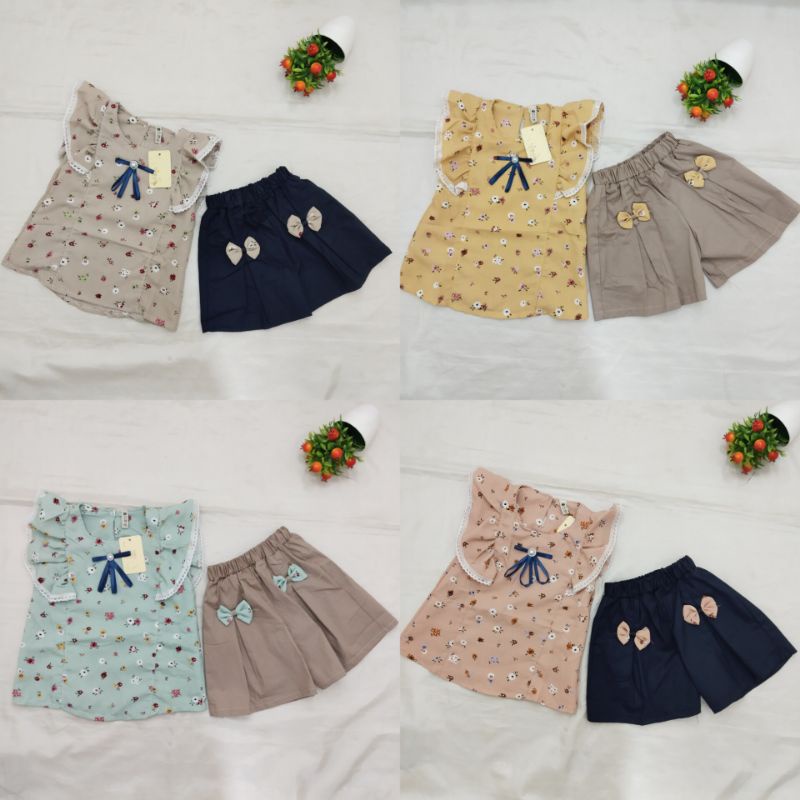 DINDA SETELAN RUMBAI/ SETELAN ANAK WANITA/ SETELAN BAJU ANAK/ SETELAN ANAK