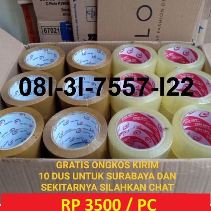 

Terlaris Lakban 100 Yard 1 Dus Isi 72Pc