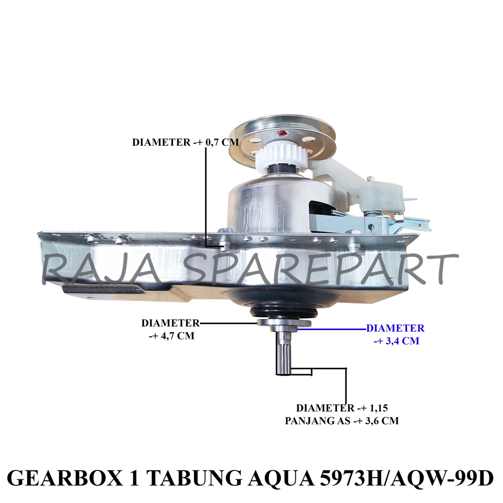 GEAR BOX/GEARBOX 1 TABUNG AQUA 5973H/AQW-99D