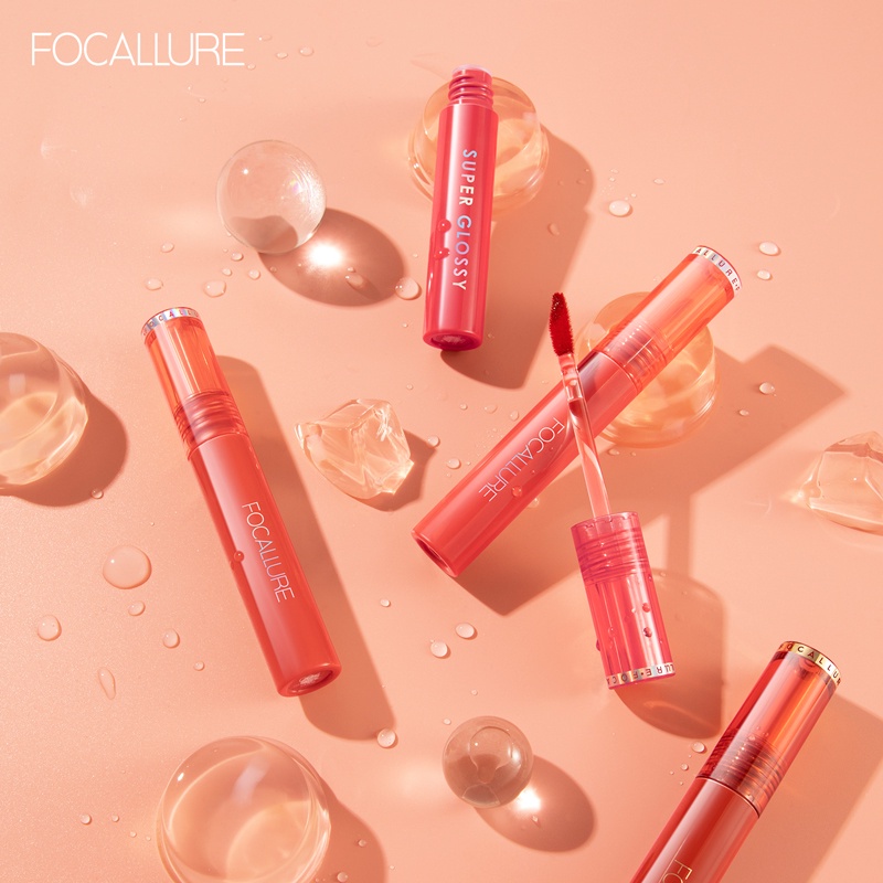NIK - Focallure Jelly-Clear Dewy Lip Tint--Lip Gloss Lipstick Fa208 BPOM ORIGINAL