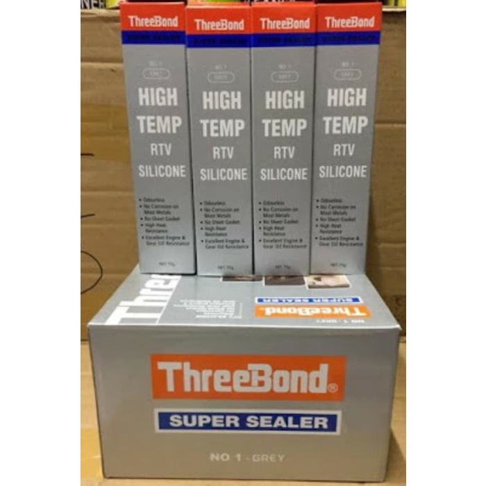 Terlaris Sealer Sealant Lem Silikon Silicone Rtv Tribon Threebond Abu Abu 75 Gr