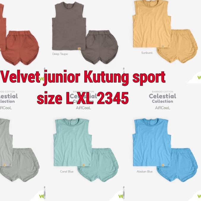 ♬ KUTUNG SPORT Celestial Velvet Junior Stelan Kutung Anak L XL 2345 ➩