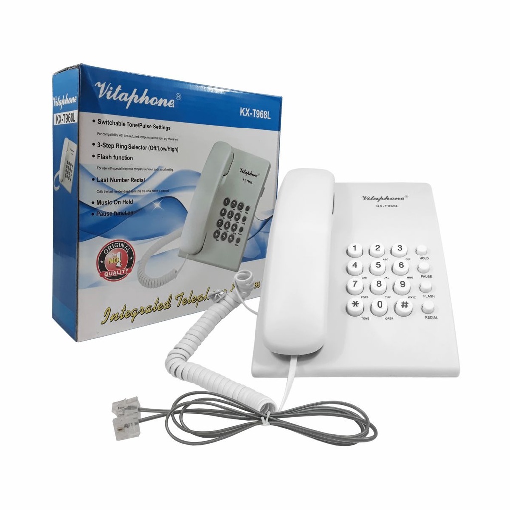Telp Vitaphone 968 Rumah  Telepon Kantor Telephone Hotel Telpon KX-T968