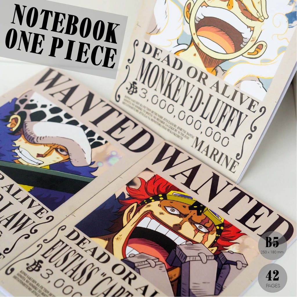 

BUKU TULIS (notebook) ANIME ONE PIECE COVER / B5 PREMIUM COVER 42LMBR