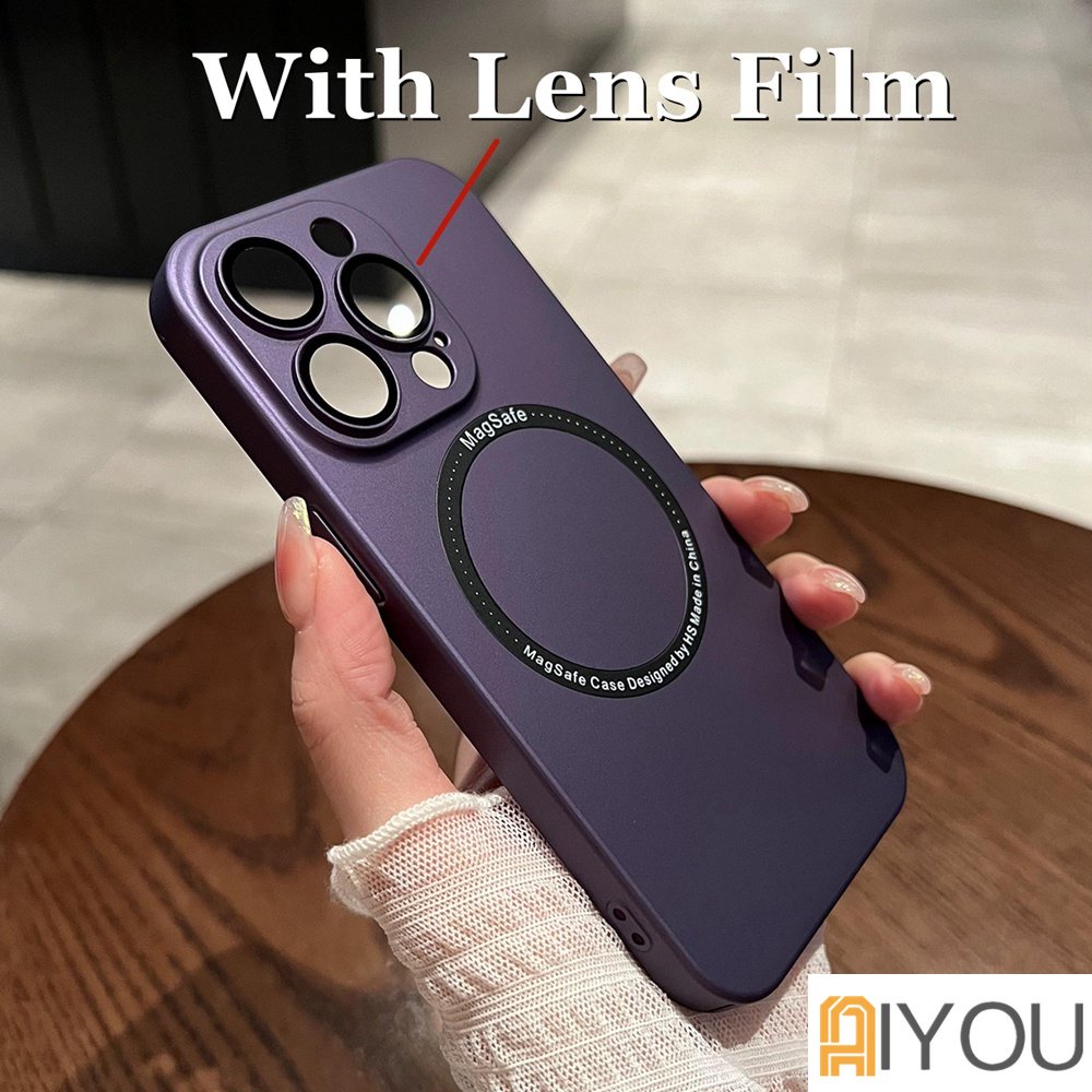 IPHONE Casing Deep Purple Silikon Cair soft Case anti-drop phone Case Dengan Pelindung Lensa Kompatibel Dengan Iphone12 13 14 Pro Max14 Plus Case Cover