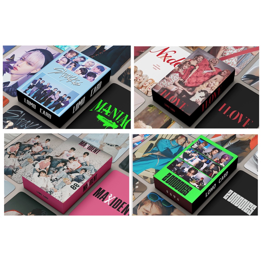 55pcs/box STRAY KIDS NCT 127 (G) I-DLE Photocards MANIAC Nxde2 BADDIES Kartu Lomo Straykids nct127 gidle Kpop Postcards