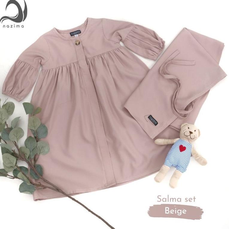MURAH BANGET Nazima gamis anak Salma set