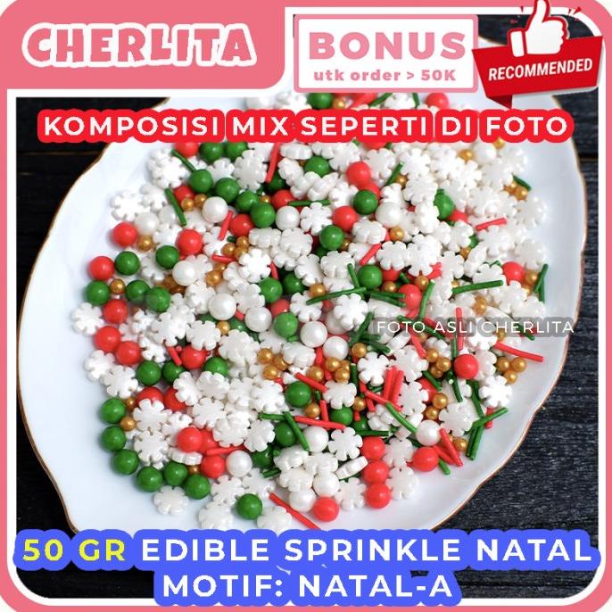 

Sprinkle Hiasan Kue Natal Sprinkles Springkel - NATAL 2