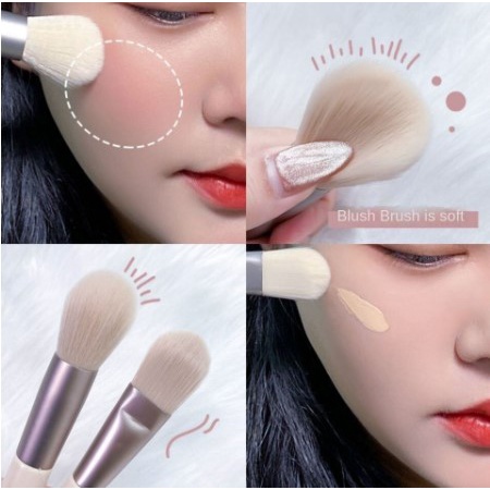 【COD】8pcs / Set Brush Makeup Bahan Nilon Untuk Eyeshadow / Makeup Brush Sikat Lembut Beautytools  Kuas Portabel Lembut