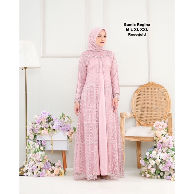 AZURAH SCRAF // GAMIS MODERN / GAMIS REGINA KEBAYA WISUDA MODERN / DRESS PESTA BROKAT / GAMIS KONDANGAN TERBARU BAHAN TILE MIX VELVET / DRESS KEBAYA PAYET MEWAH /GAMIS PAYET MODERN