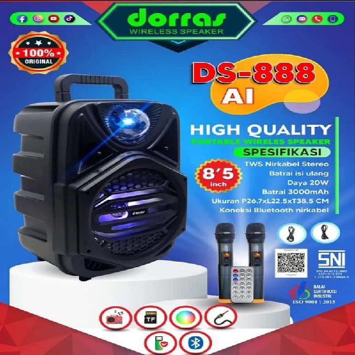 Speaker Wireless Dorras DS-888 AI