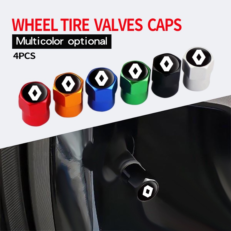 4-piece tire valve cap high-grade rubber sealing rod Penutup Debu Katup Mobil