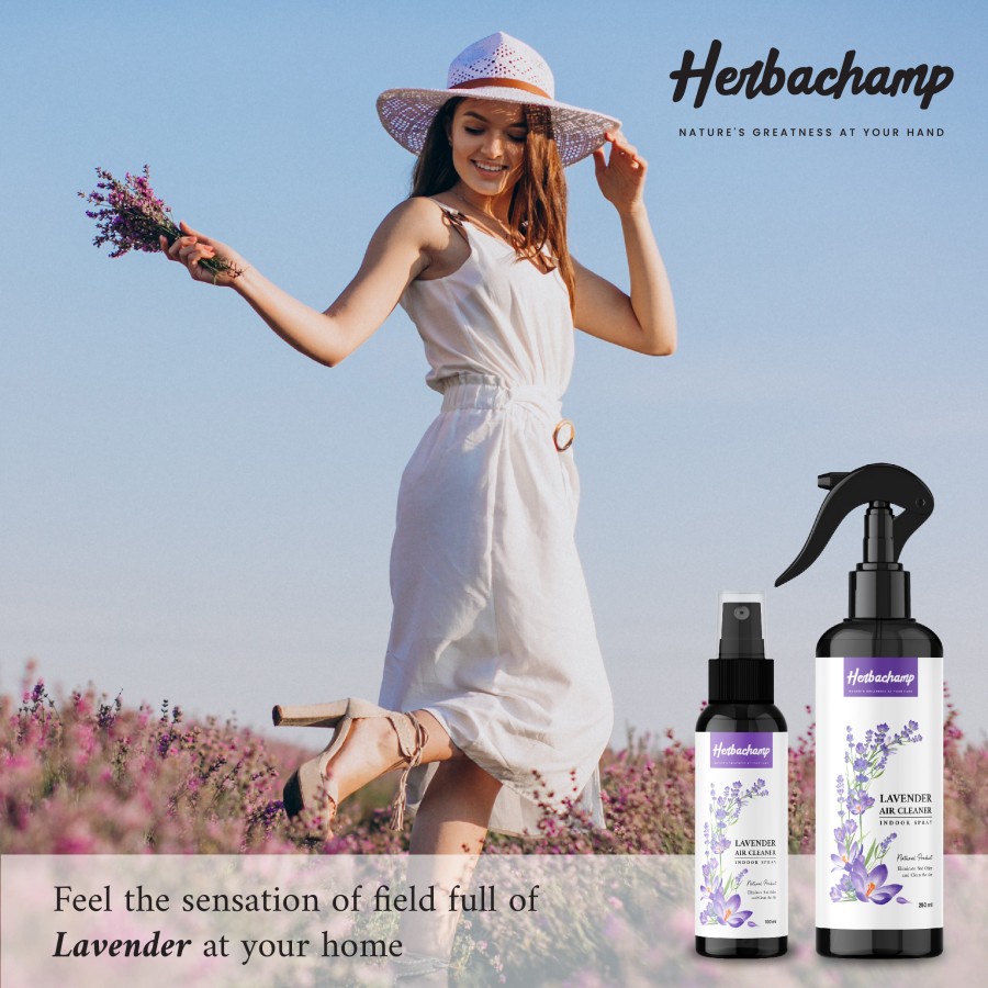 Herbachamp Lavender Air Cleaner Spray / Spray Pembersih Udara Alami