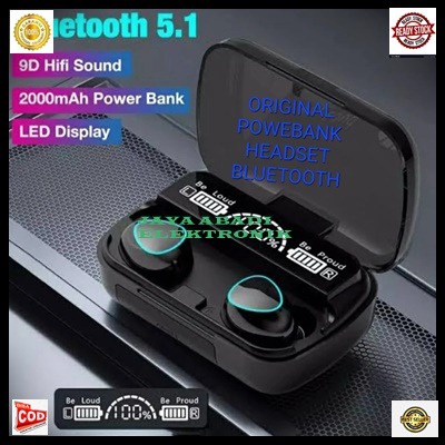 AIRSPRO M10 HiFi Stereo TWS Headset Bluetooth Earphone Airdots for Gaming Sports Music  ADA HARGA AD