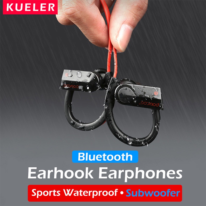 [ AB ] - K98 Olahraga Tahan Air Wireless Earphone Bluetooth 5.0 with Mic Subwoofer Stereo Dual Ear H