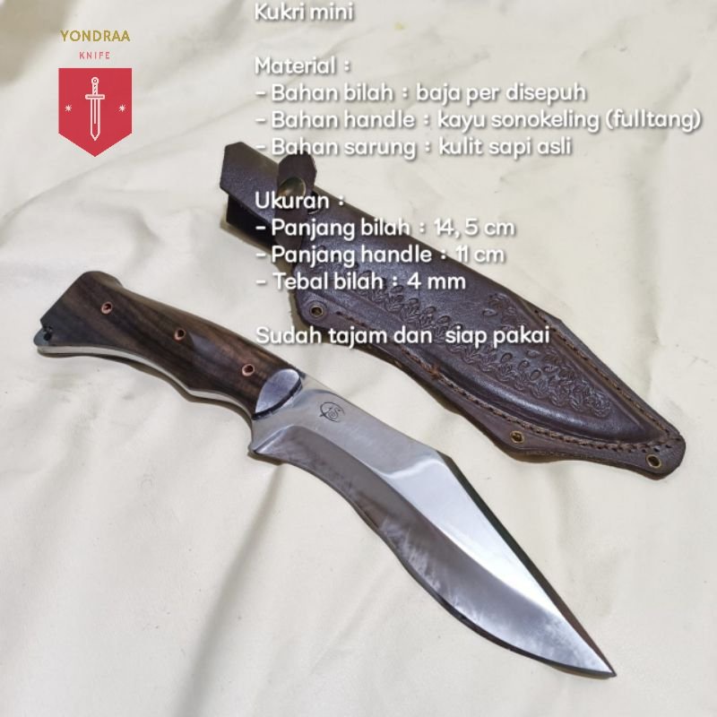 Pisau bushcraft fulltang