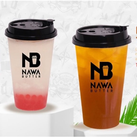 Cup PP Injection 22 Oz 700 ml Gelasku gelas sablon Plastik + Lid Cap