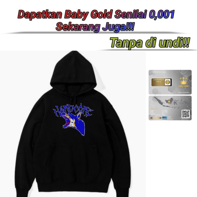 [BISA COD] - SWEATER HOODIE PRIA HARDCORE / SWEATER JUMPER WANITA ORIGINAL BAHAN TEBAL / HOODIE PRIA