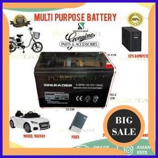 perkakas Aki sepeda listrik aki selis 12v 12ah baterai sepeda listrik motor listrik 1F3B23
