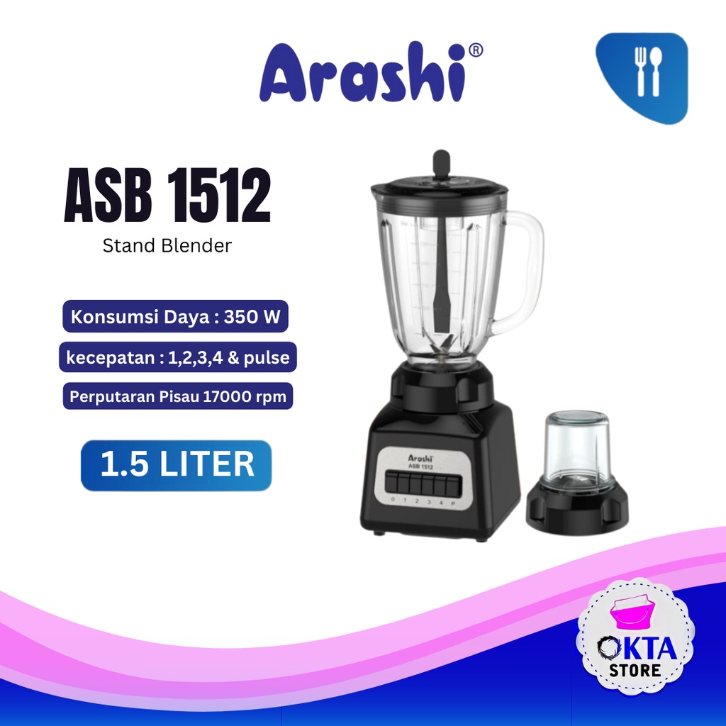 Arashi Stand Blender ASB 1512