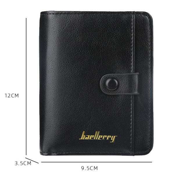 DOMPET LIPAT WANITA BAELLERRY ORIGINAL KULIT HITAM PENDEK CAYUGA WA645B5 IMPORT KOREA MINI SLOT KARTU KECIL RESLETING UANG KOIN PREMIUM CEWEK MURAH BRANDED BATAM