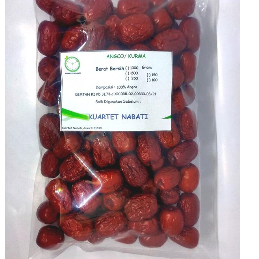 

✹ 1000gr Angco - Hong Zao (Red Dried Dates) Premium Dengan Varian Ukuran Jumbo/ Besar/ Sedang/ Kecil ♞
