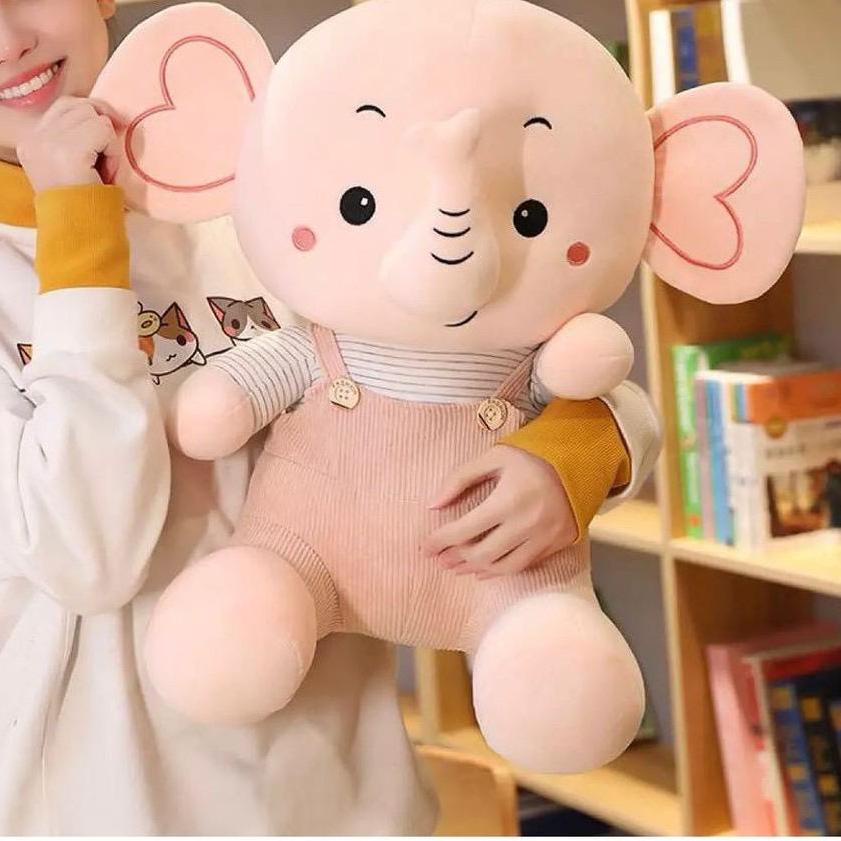 ☝ boneka gajah pake baju/boneka gajah lucu imut/boneka gajah jumbo ❅