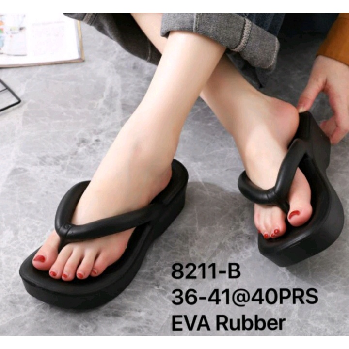 Sandal jepit wanita MELISSA 8211 (36-41)sandal jepit eva rubber terbaru//sandal import