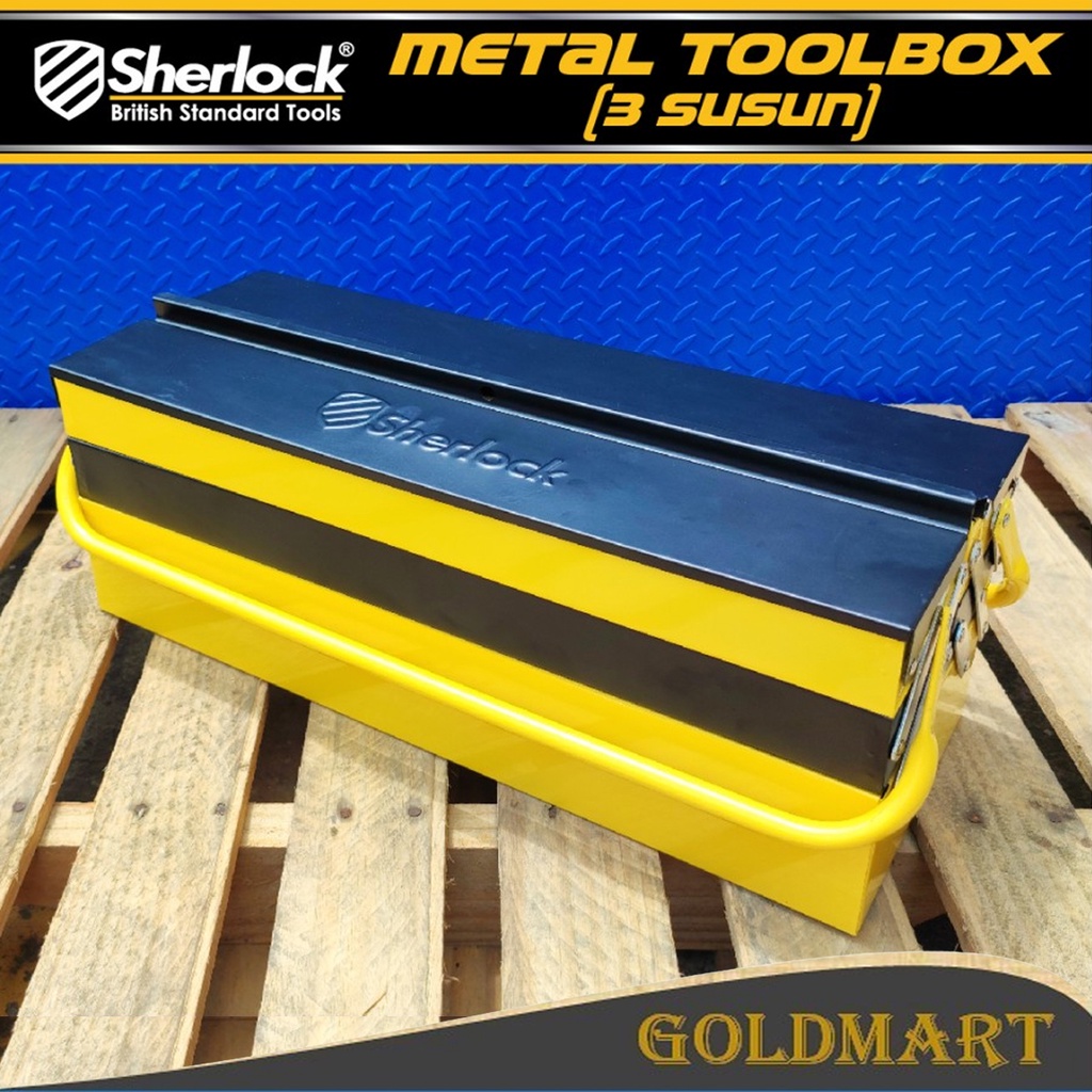 Tool Box 3 Susun Metal Toolbox 3 Layer Original Sherlock Daily Duty Tool Box Besi Murah