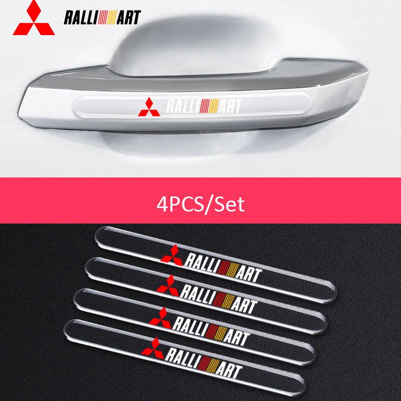 Mitsubishii Penutup Pelindung Gagang Pintu Mobil Inner Bowl Anti Gores Stiker Untuk Xpander Mirage Attrage Outlander Xpander Cross Rallart Aksesoris