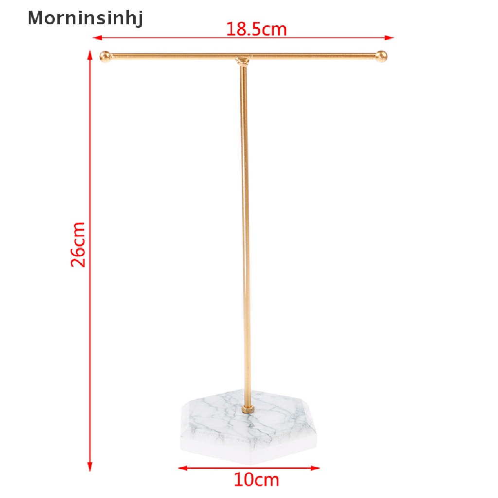 Mornin T shaped Anting Cincin Kalung Jam Tangan Liontin Rak Display Perhiasan Berdiri id