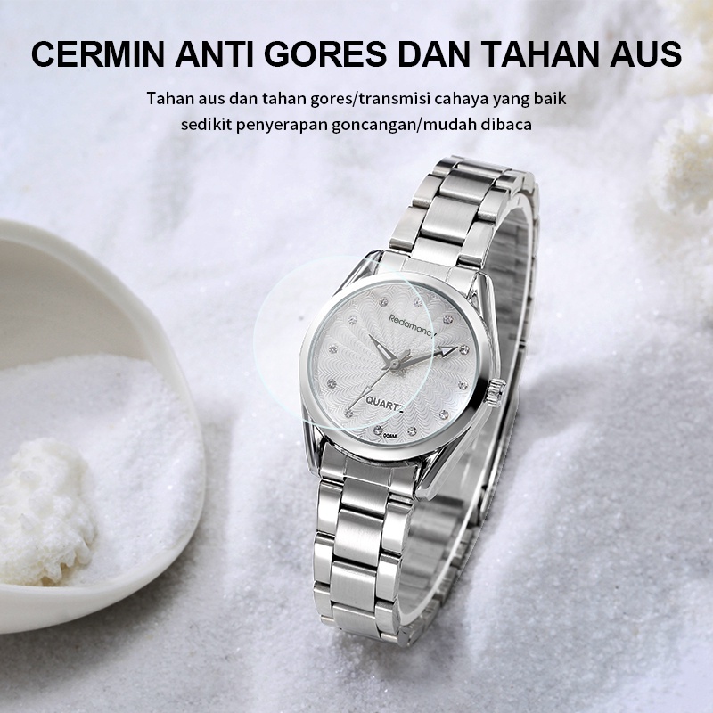 Redamancy Original Jam Tangan Wanita Watch Casual Quartz Arloji putih tahan air