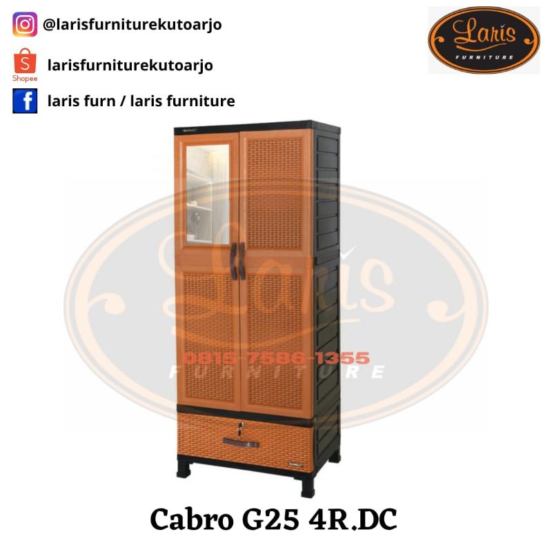 ALMARI PAKAIAN PLASTIK / CABINET NAPOLLY CABRO G25 4R.DC
