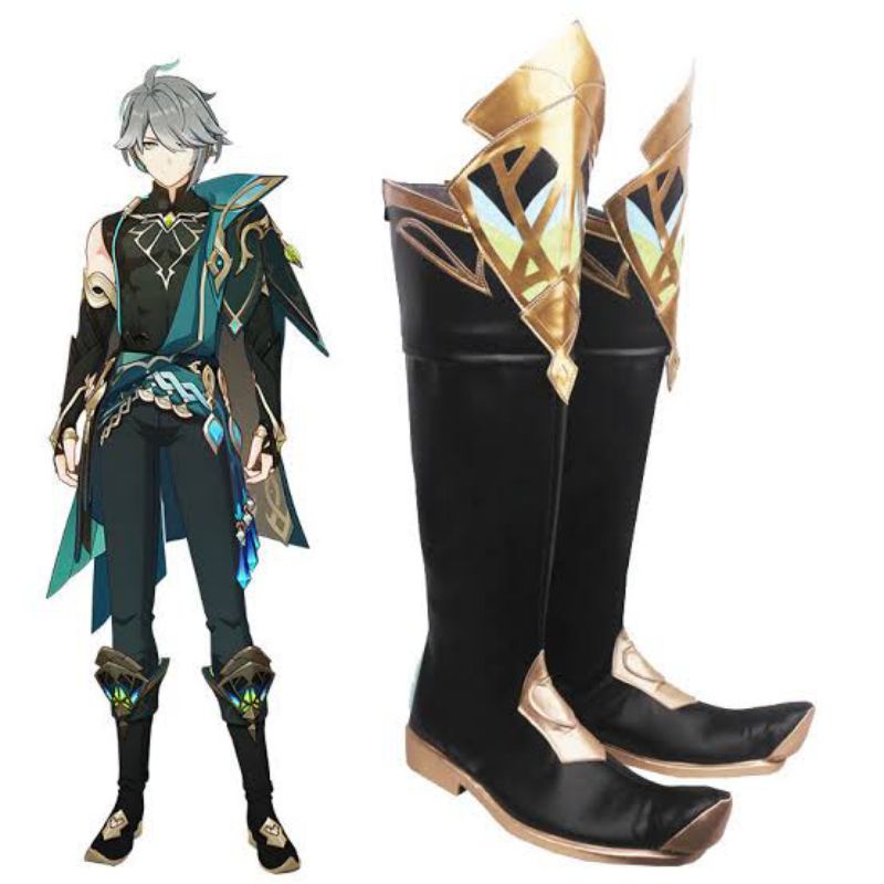 Sepatu Boots Cosplay Al-Haitham / Genshin Impact Shoes/ Al-Haitham Sumeru Cosplay