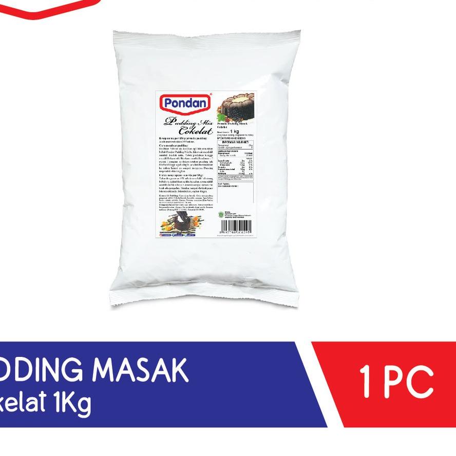 

➨ Pondan Pudding Masak 1Kg (Cokelat/Vanila/Mangga/Strawberry) ℮