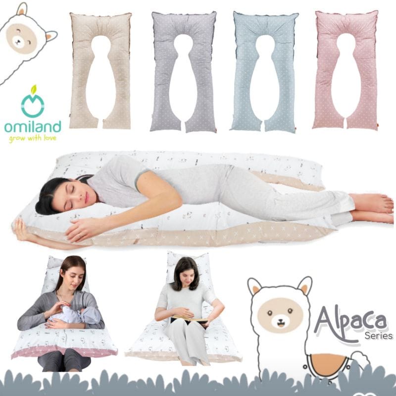 [3 kg] Omiland Maternity Pillow Bantal Ibu Hamil &amp; Menyusui Alpaca Series - OB 08201-4