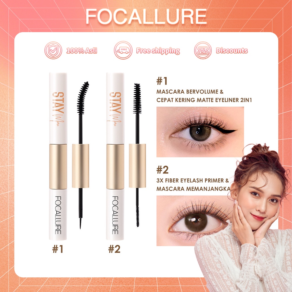 FOCALLURE Curling Eyelash Tahan Air Mascara Untuk Mata FA169