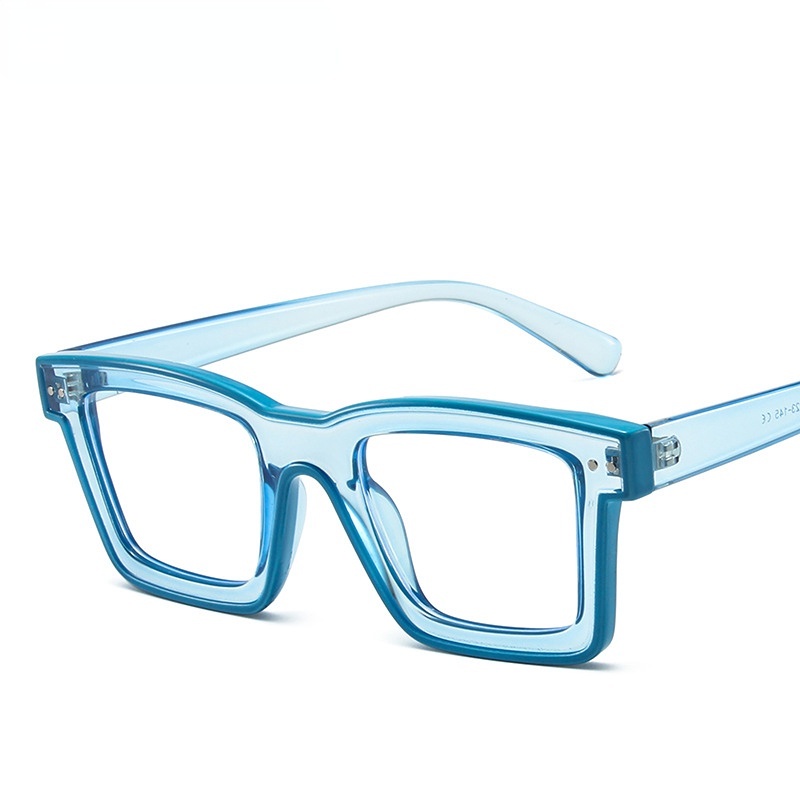 Tr90 Engsel Logam Kualitas Tinggi Kacamata Mode Barat Dua Warna Anti Cahaya Biru Mata Kucing Kacamata Wanita