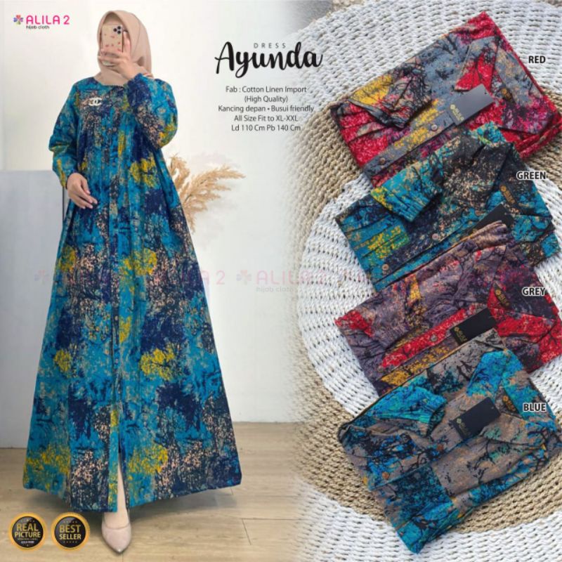 AYUNDA DRESS ORI ALILA | Cotton Linen Import